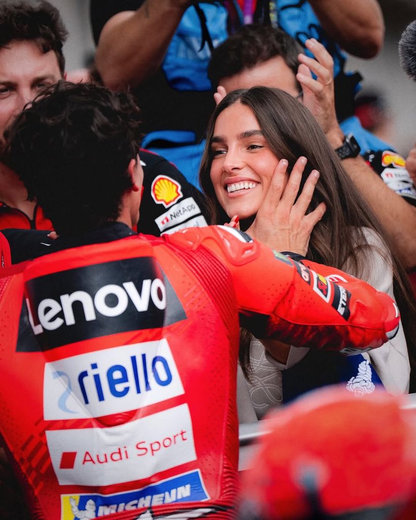 Marc Márquez y Gemma Pinto