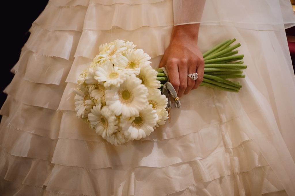 Bouquet de novia de margaritas