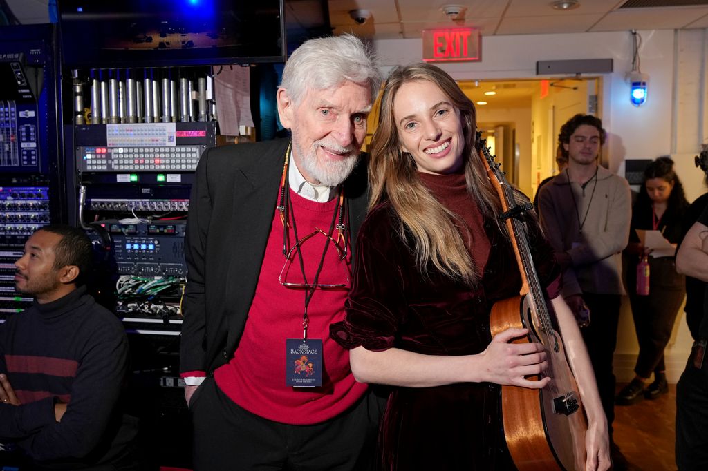Robert Thurman con su nieta Maya Hawke el pasado mes de marzo