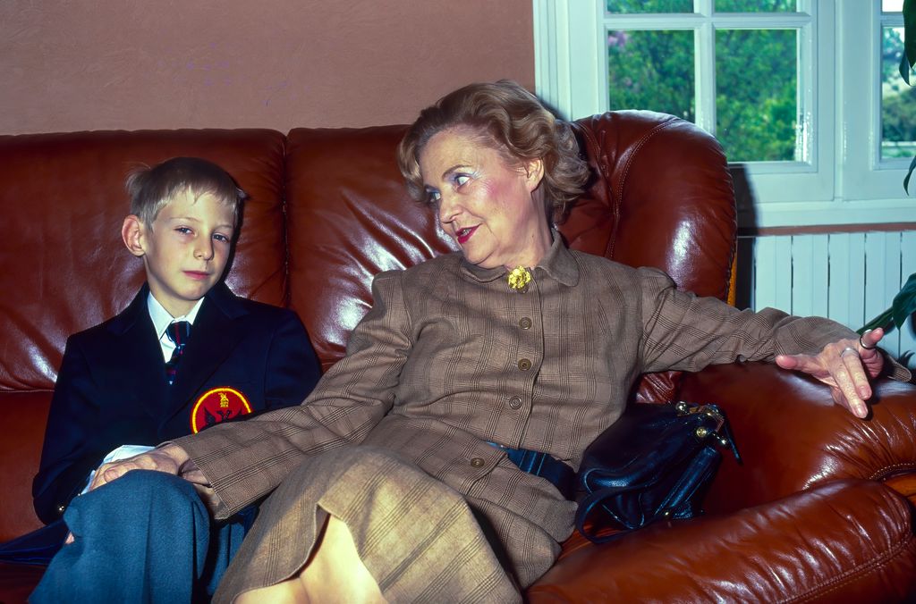 La reina Geraldine con su nieto, Leka II de Albania