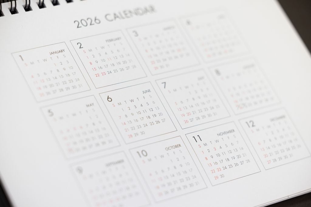 Calendario del año 2026