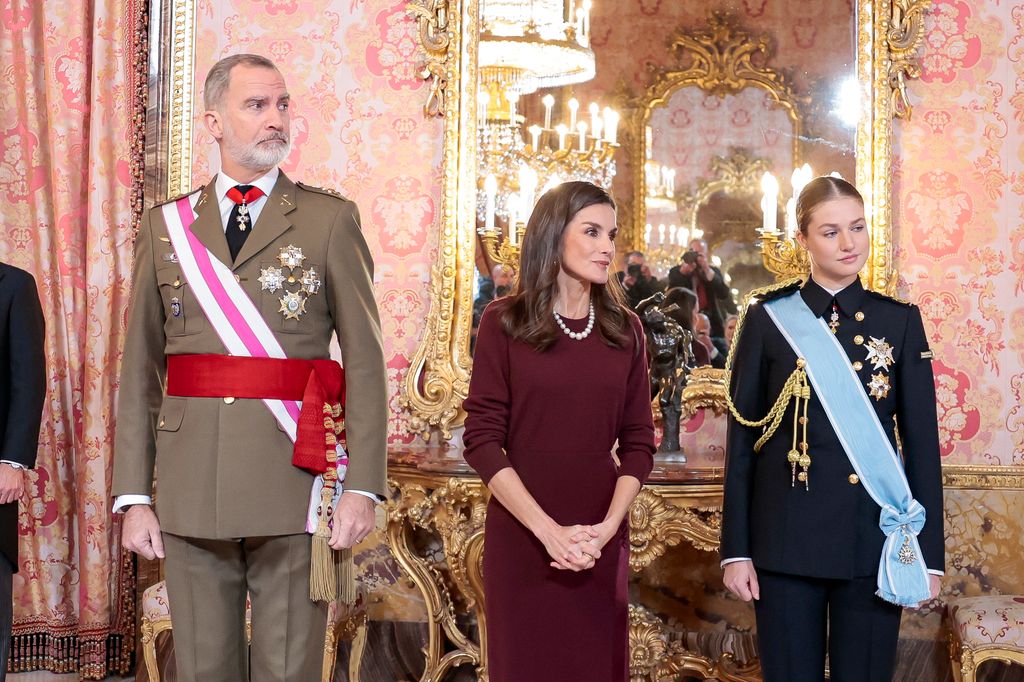 Los Reyes, junto con la princesa Leonor, presiden la Pascua Militar