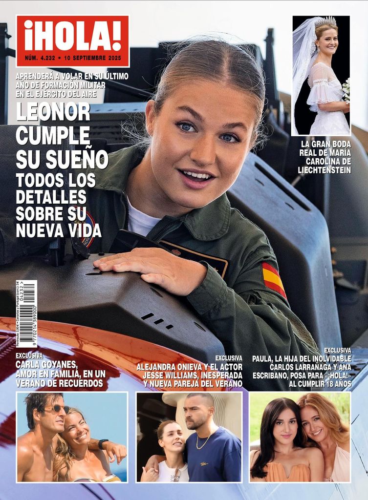 Portada de ¡HOLA! con la nueva vida de la princesa Leonor en San Javier