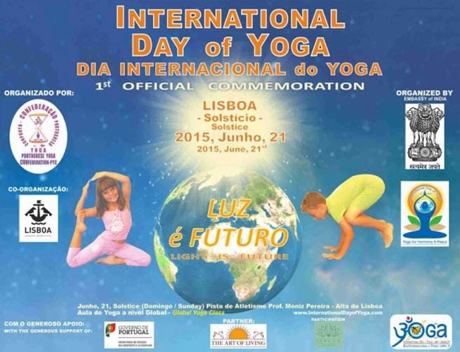 Portugal lleva celebrando el Día Internacional del Yoga muchos años, pero en 2015 lo hace por primera vez de forma oficial.
