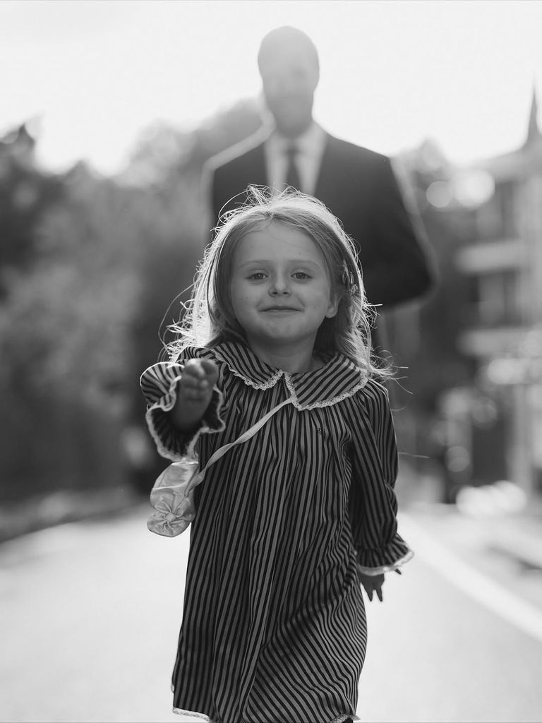 Leka de Albania con su hija la princesa Geraldine