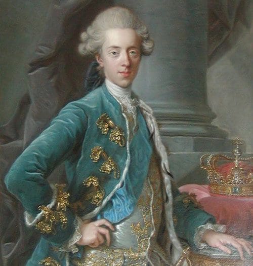 El rey Cristián VII de Dinamarca (1749-1808)