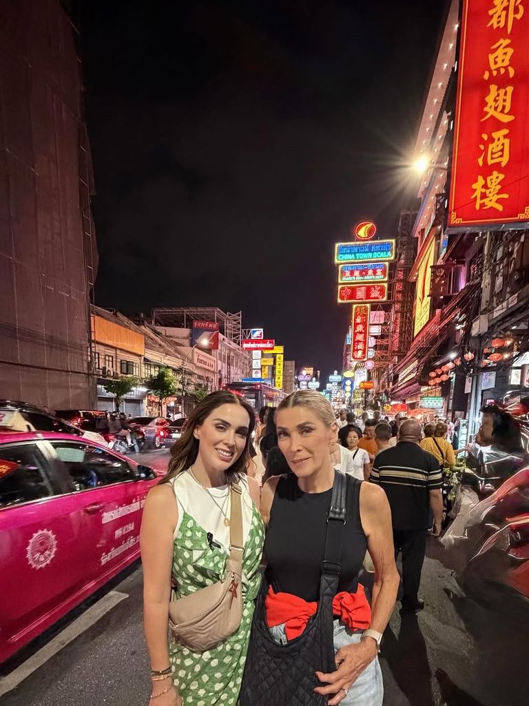 Jacky compartió en Instagram las fotos más lindas de su arribo a Bankonk.