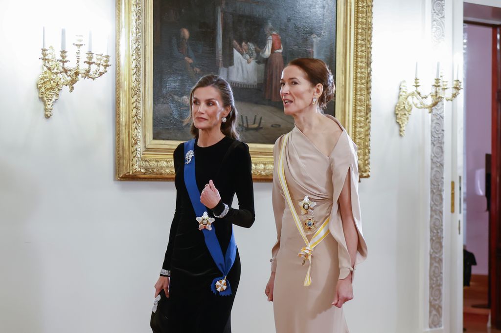 La reina Letizia junto a la primera dama de Finlandia