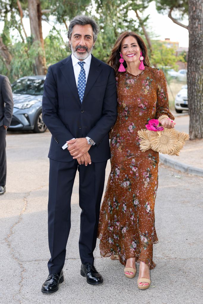 Juan del Val y Nuria Roca en la boda de su amiga Patricia Cerezo