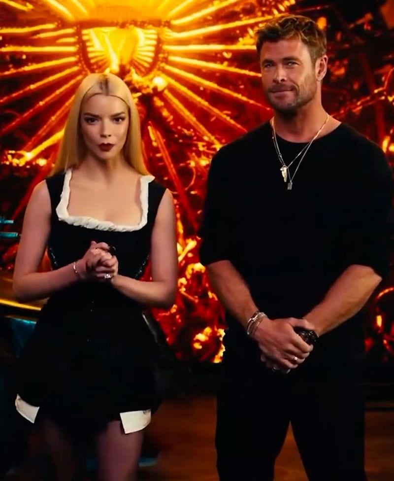 Anya Taylor-Joy derrocha sensualidad con Chris Hemsworth en 'Furiosa'