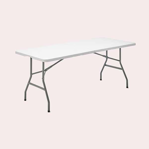 Mesa de Acero Plegable Catering Blanca Leroy Merlin
