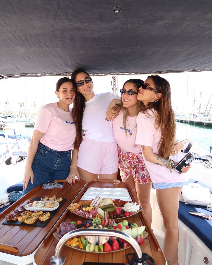 Andrea González en su despedida de soltera