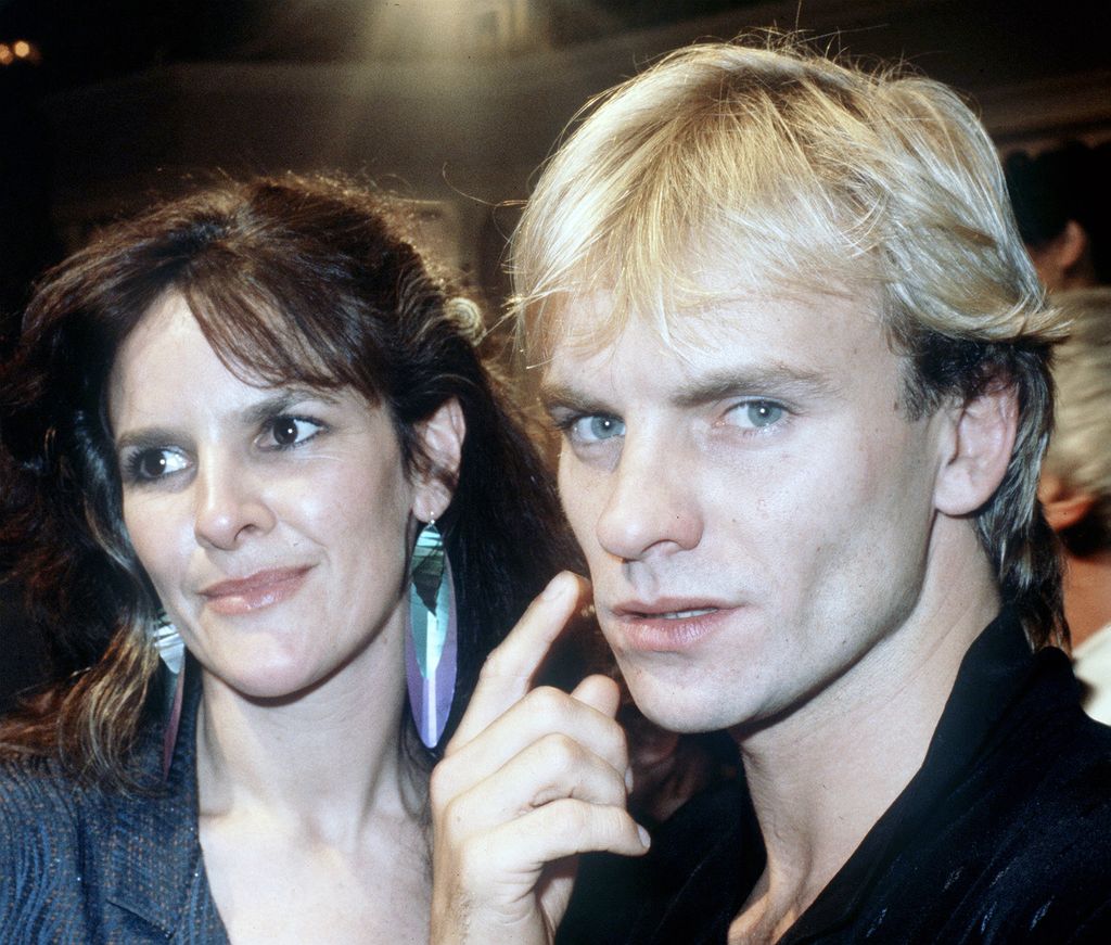 Sting con su primera mujer, Frances Tomelty, con quien tuvo dos hijos