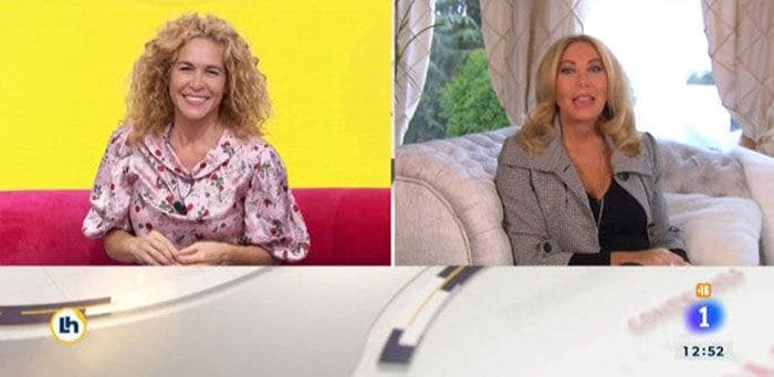 Norma Duval, el día de su presentación como colaboradora de 'La hora de la 1'