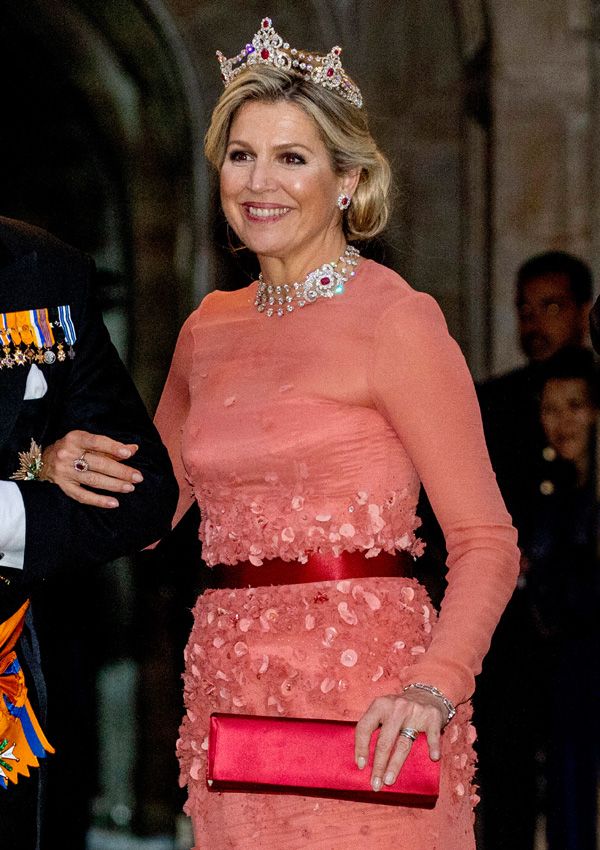 Máxima de Holanda con look de gala