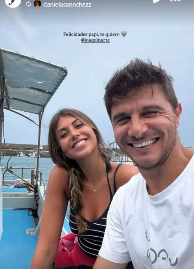 Joaquín, con su hija Daniela