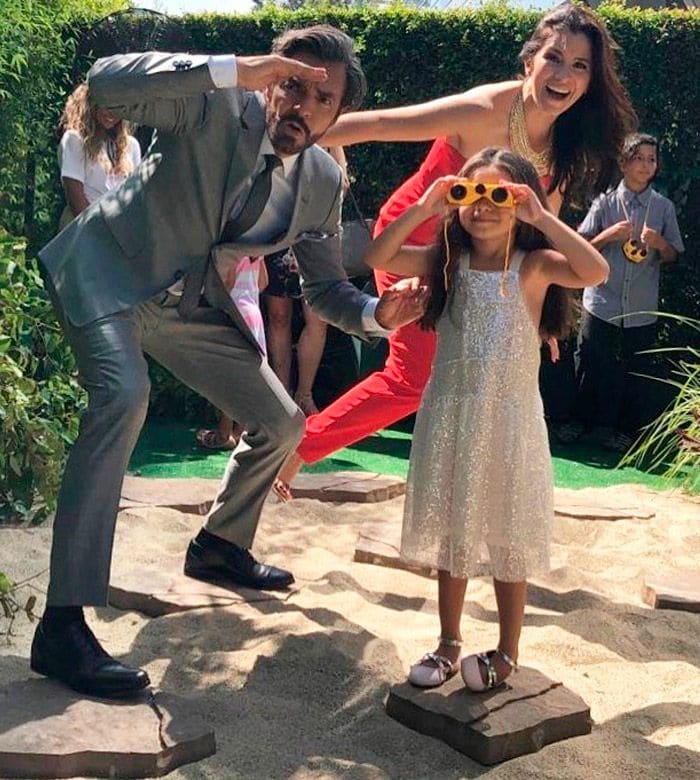 Eugenio Derbez y su esposa 