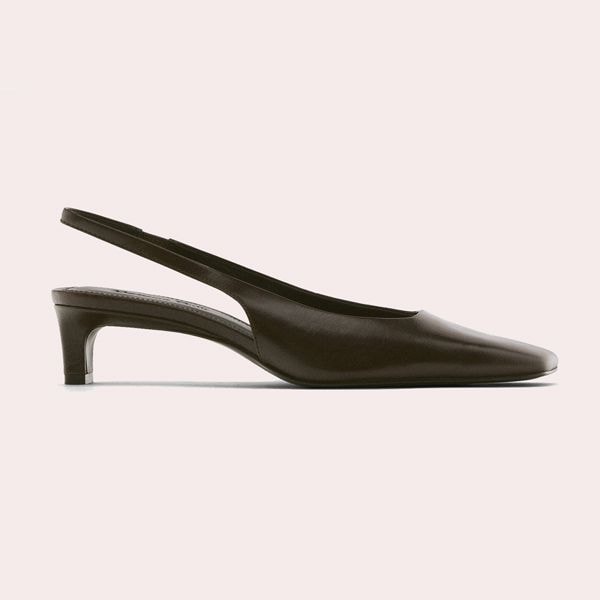 Zapato destalonado tacón