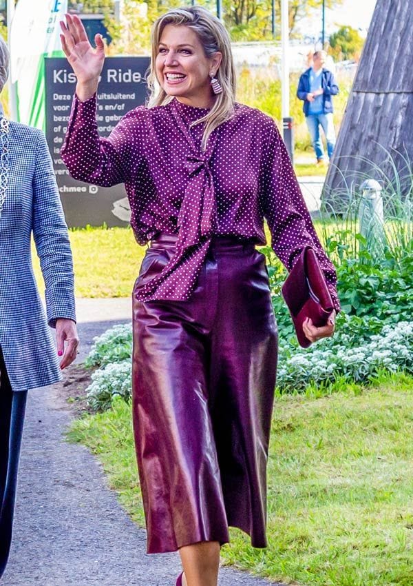 Máxima de Holanda con blusa de Zara