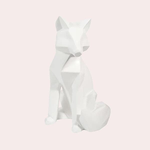 Fox Origami - Figurilla zorro blanco Alt.26