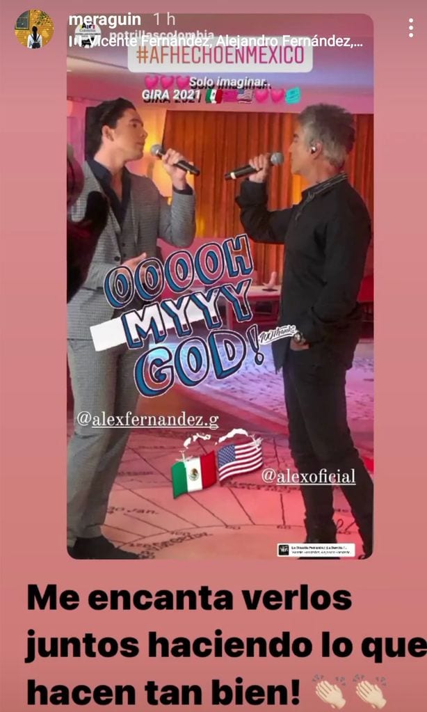 Alejandro Fernández y su hijo