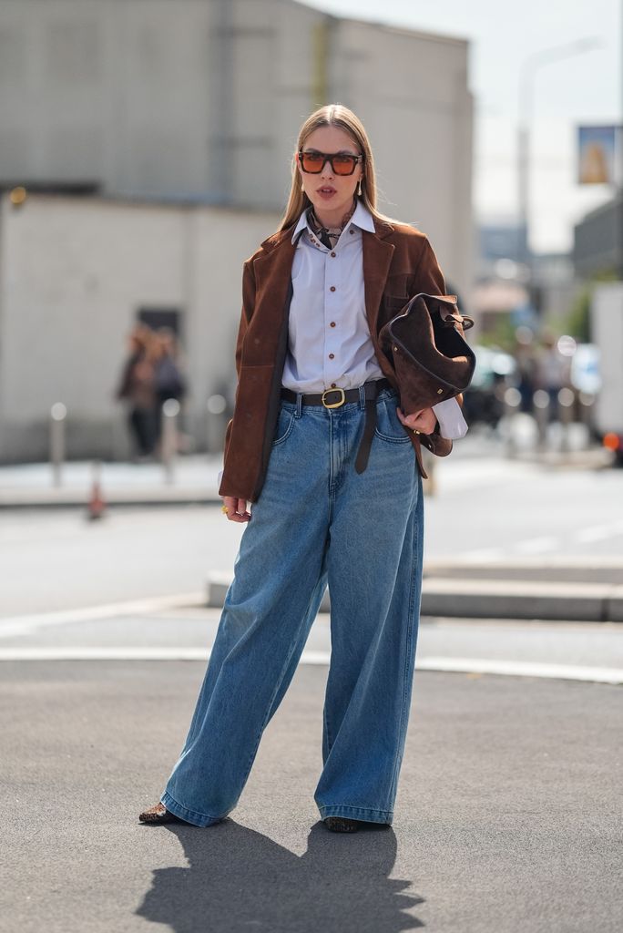 Cazadora de ante: look de Milan fashion week