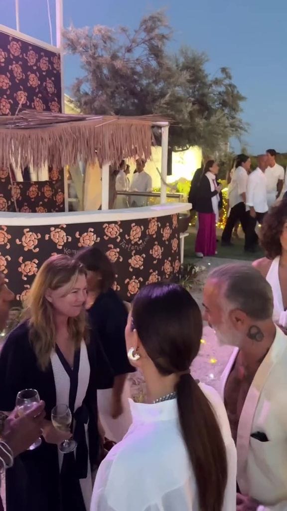 La actriz Ellen Pompeo fue una de las invitadas a la fiesta de Gianluca.