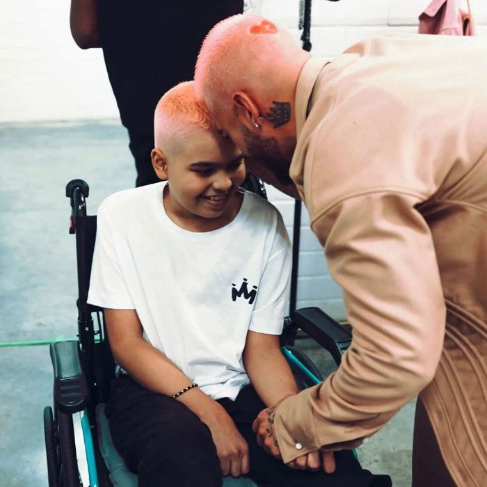 Maluma y Bastian, un niño enfermo al que ayudó