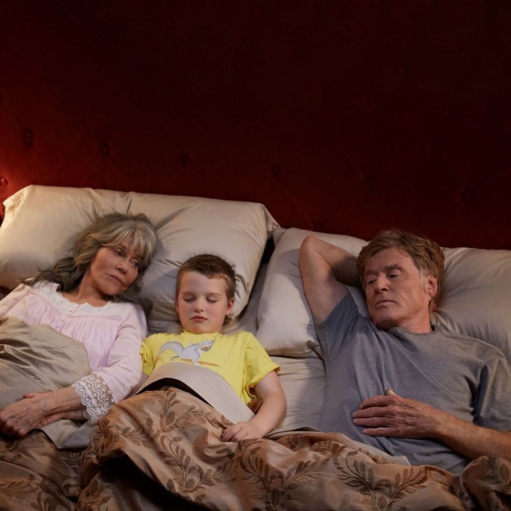 Jane Fonda y Robert Redford en la última película que protagonizaron juntos 'Nosotros en la noche' en 2017