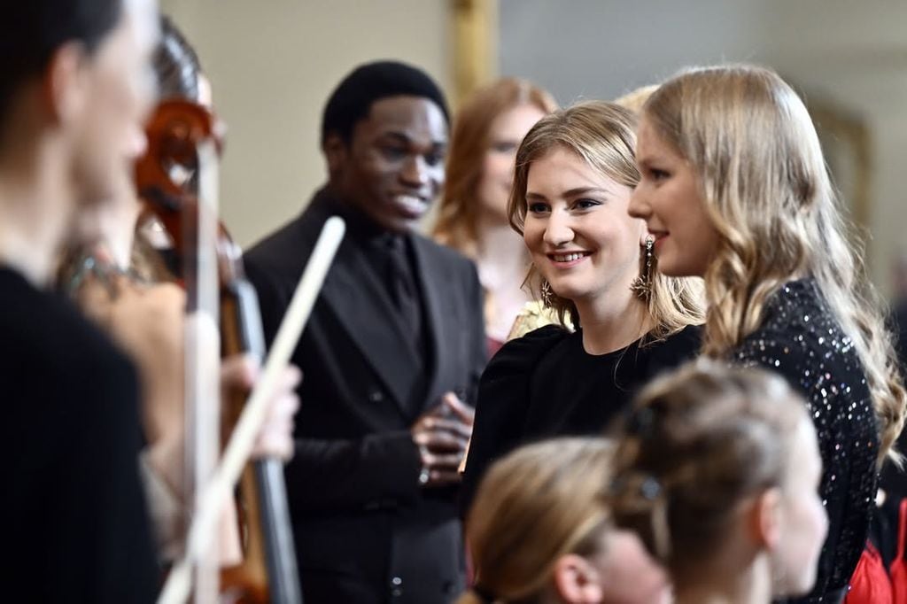 La princesa ELeonore durante el concierto anual de Navidad en el Palacio Real de Bruselas.