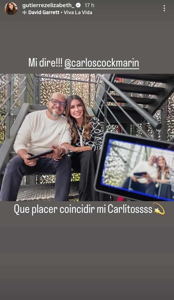 Elizabeth se reunió con el director Carlos Cock Marín, con quien trabajará en su nuevo proyecto en Telemundo.