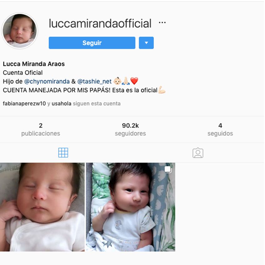 'Chyno' Miranda y su hijo Lucca