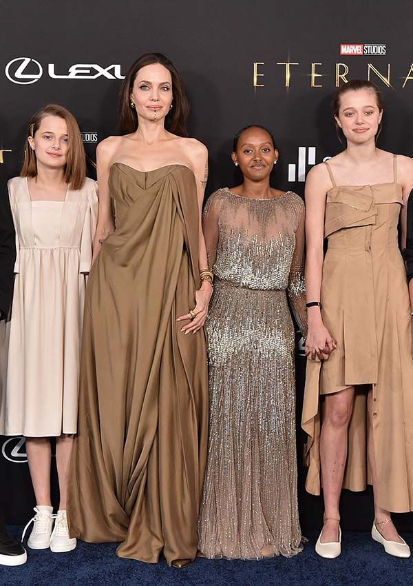 Zahara Jolie con el vestido de Elie Saab que llevó Angelina