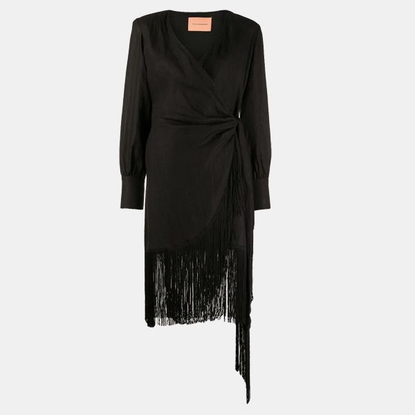 vestido flecos