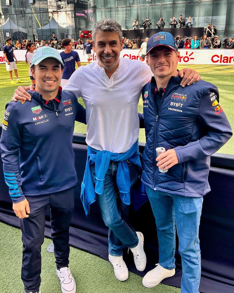 Arturo Elias Ayub, Checo Pérez y Max Verstappen