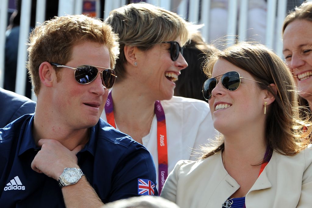 El príncipe Harry y Eugenia de York en los Juegos Olímpicos de 2012
