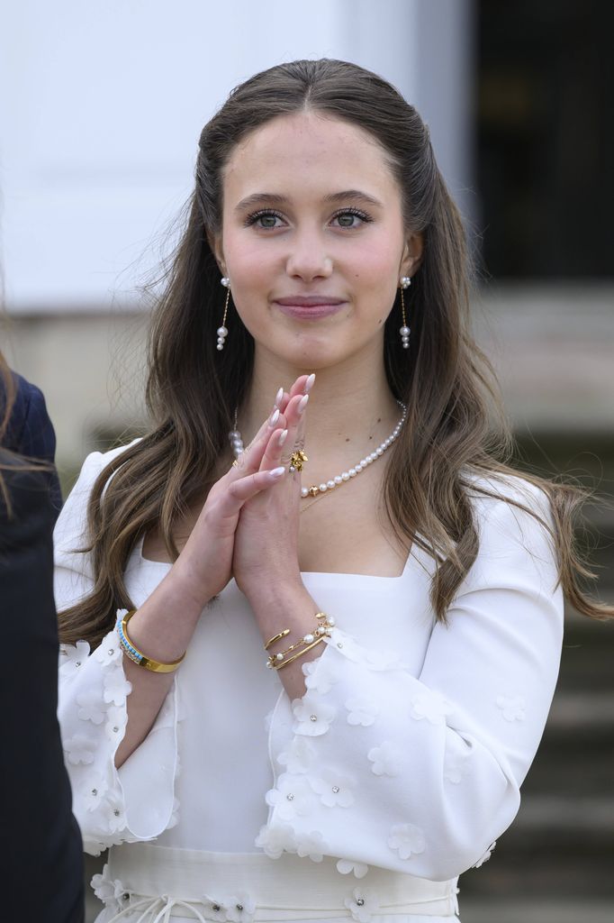 La princesa Josephine en su confirmación