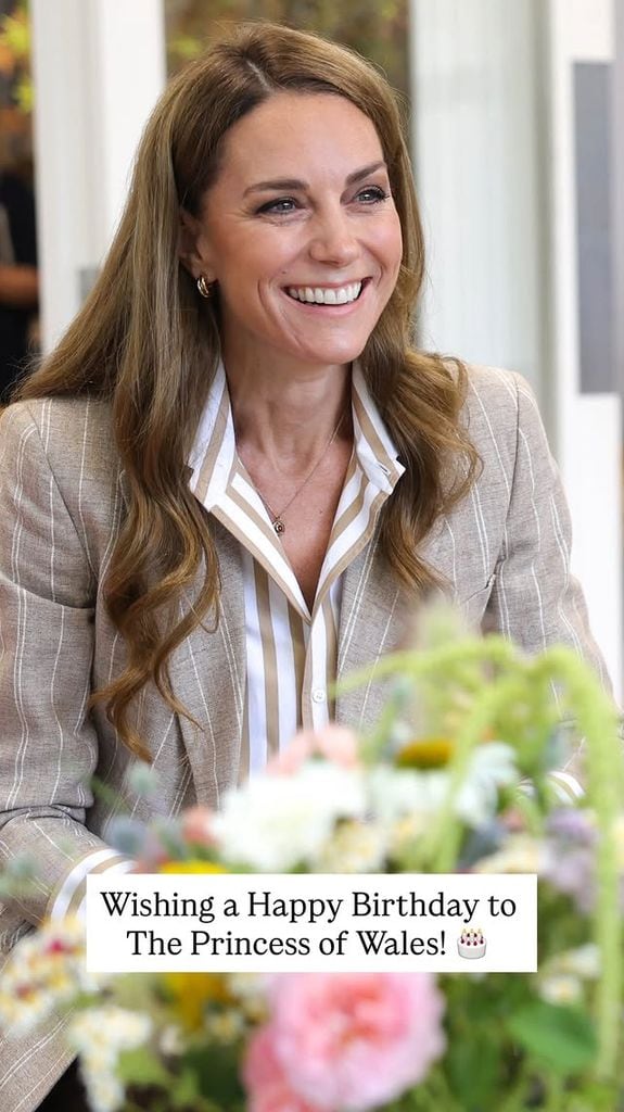 El rey Carlos III y la reina Camilla celebraron a Kate con esta publicación en la cuenta de la Familia Real.