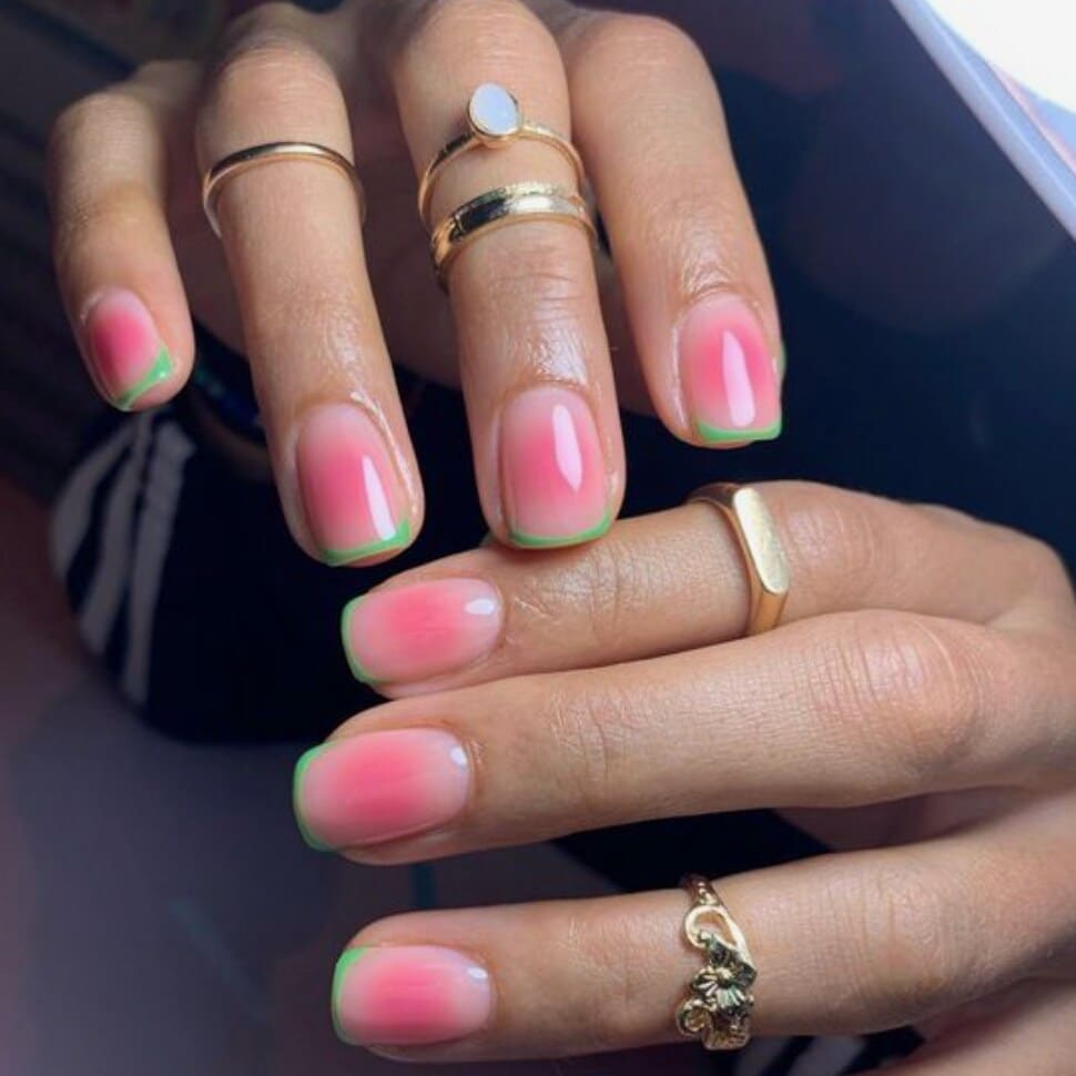 watermelon nails