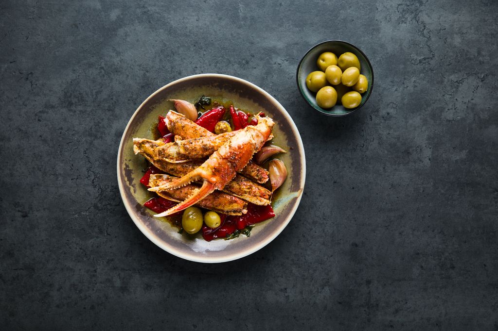 Cangrejo de las nieves de Noruega a la española