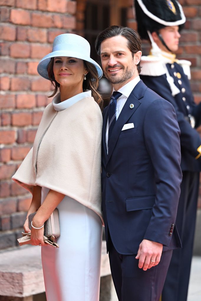 El príncipe Carlos Felipe y Sofía de Suecia en el 80 cumpleaños del rey Carlos Gustavo, 2026.