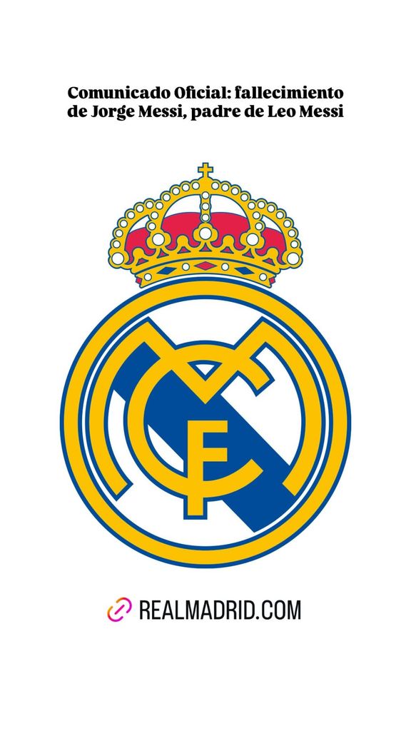 El Real Madrid mandó un comunicado expresando sus condolencias