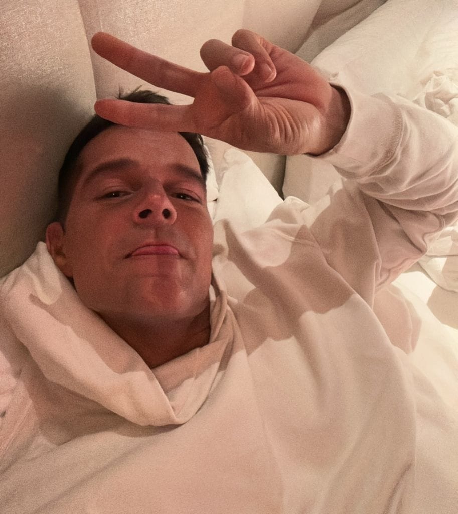 Ricky Martin compartió varias selfies en su cuenta de Instagram,
