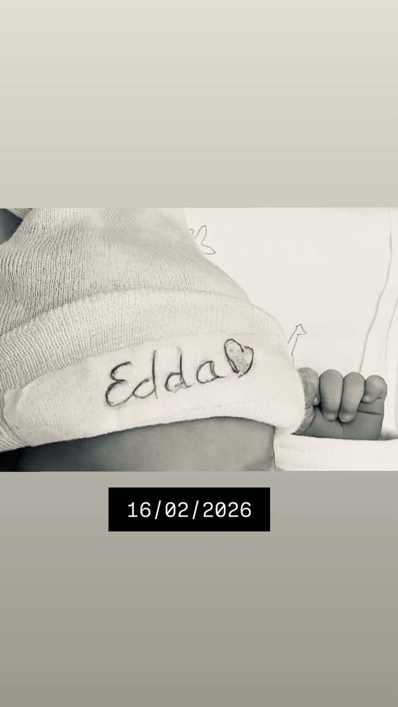 Una de las fotos que compartieron de la pequeña Edda