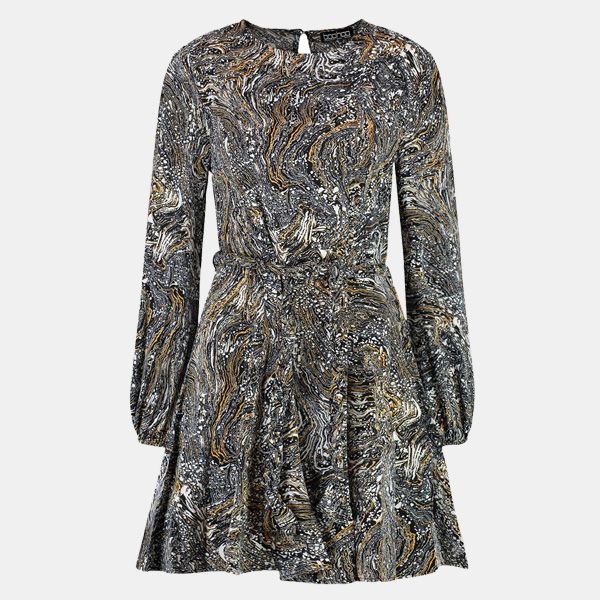 vestido estampado marmol