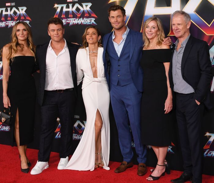 Chris Hemsworth y Elsa Pataky en una premiere