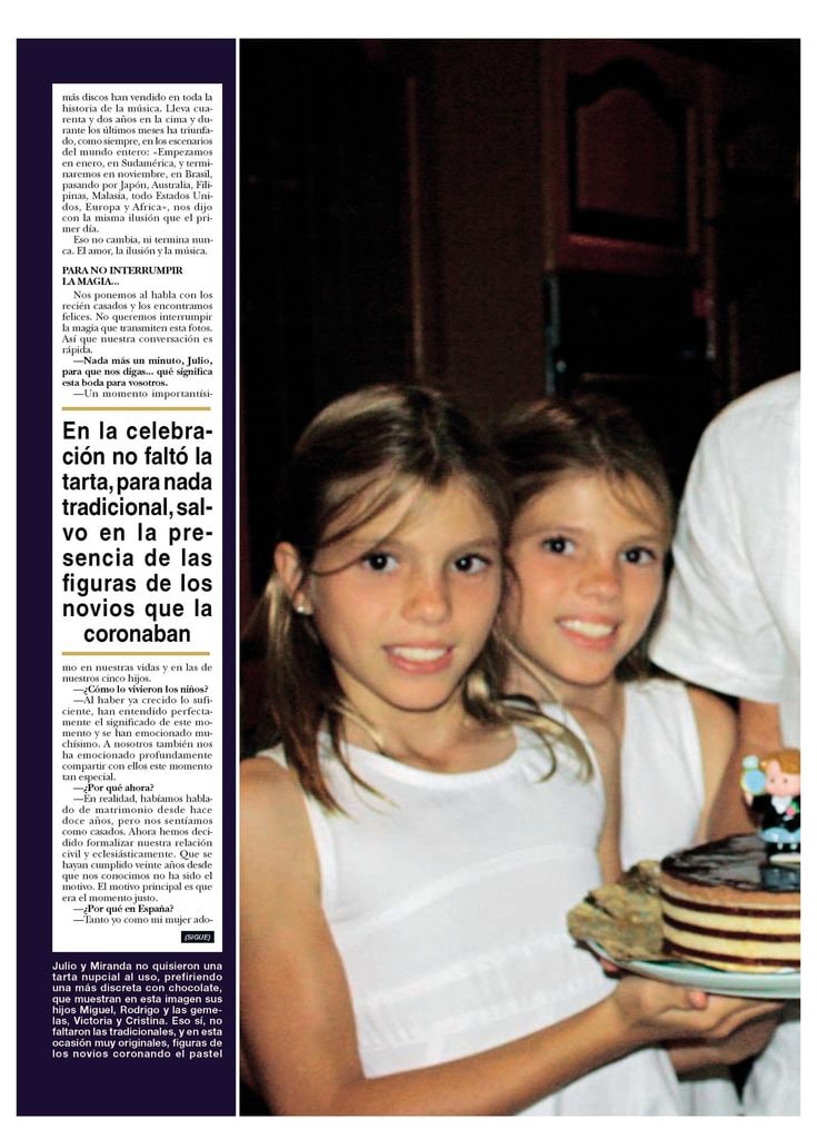Hola 3449. Boda Julio Iglesias y Miranda