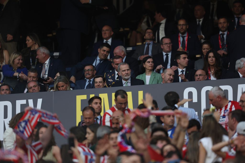El monarca, en el palco de autoridades