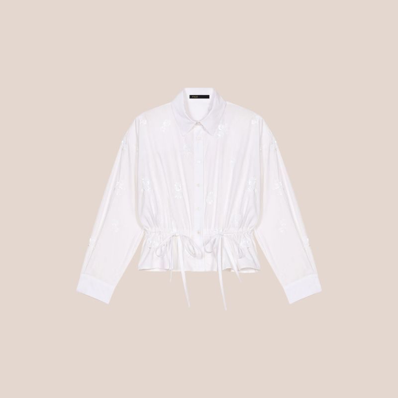blusa blanca bordada
