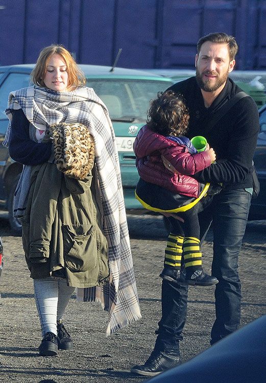 Rocío Flores con su padre